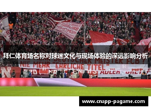 拜仁体育场名称对球迷文化与现场体验的深远影响分析