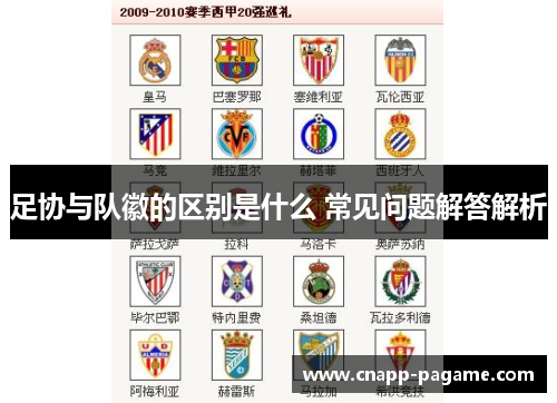 足协与队徽的区别是什么 常见问题解答解析
